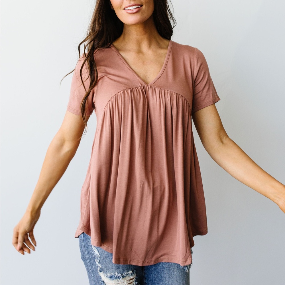 Bamboo Knit Top in Ginger - Picture 5 of 11